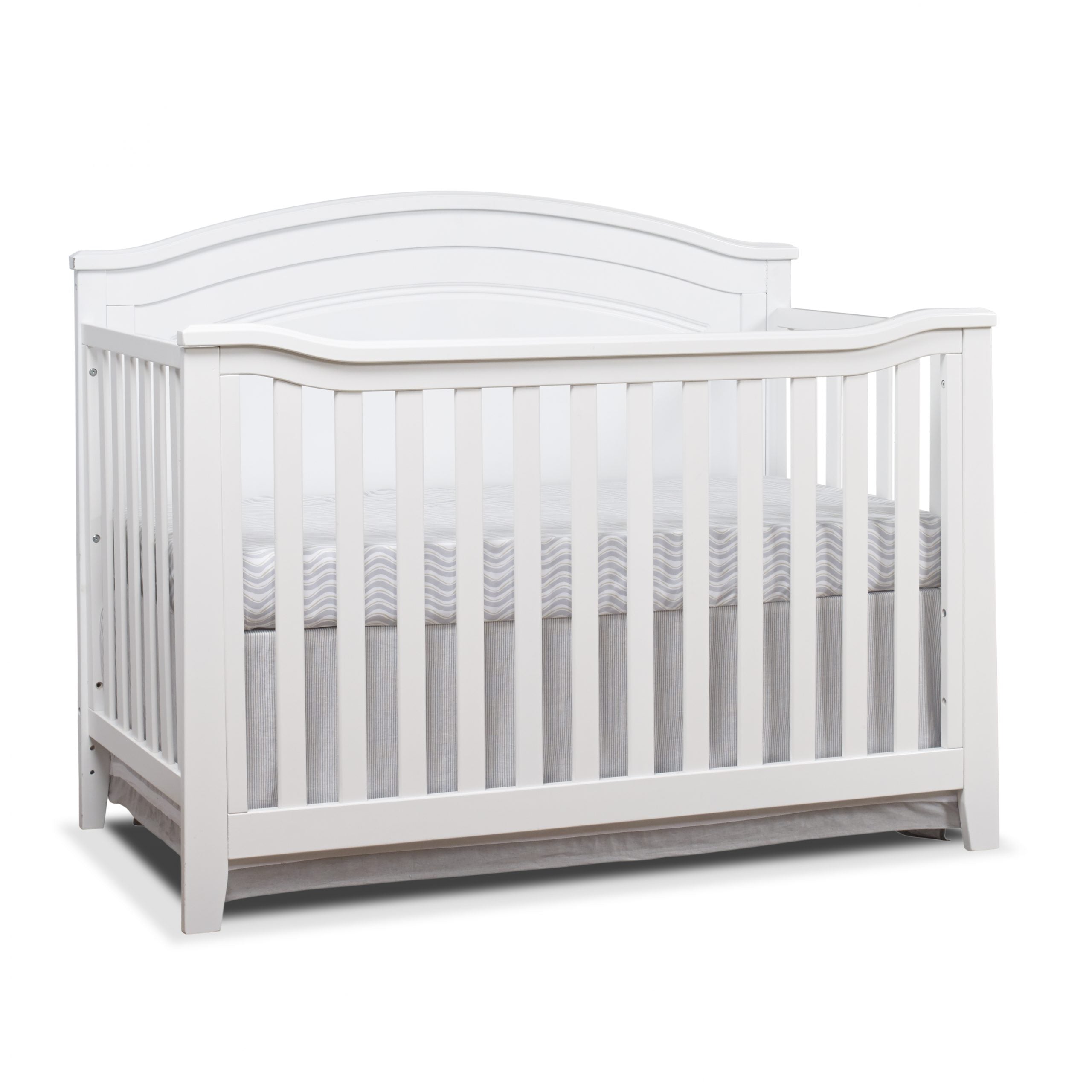 Berkley Round Top Panel Crib - Espresso