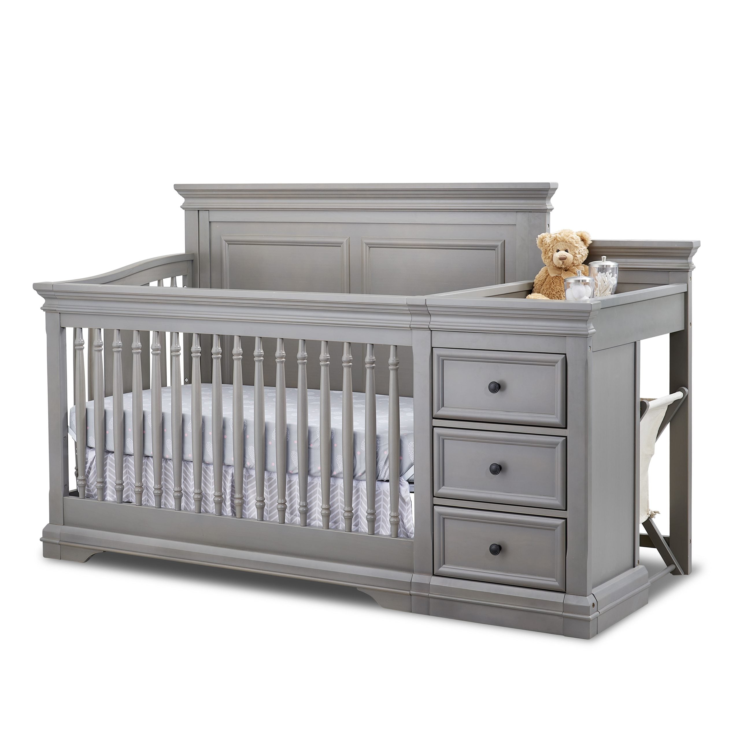 Portofino Crib & Changer - Weathered Gray