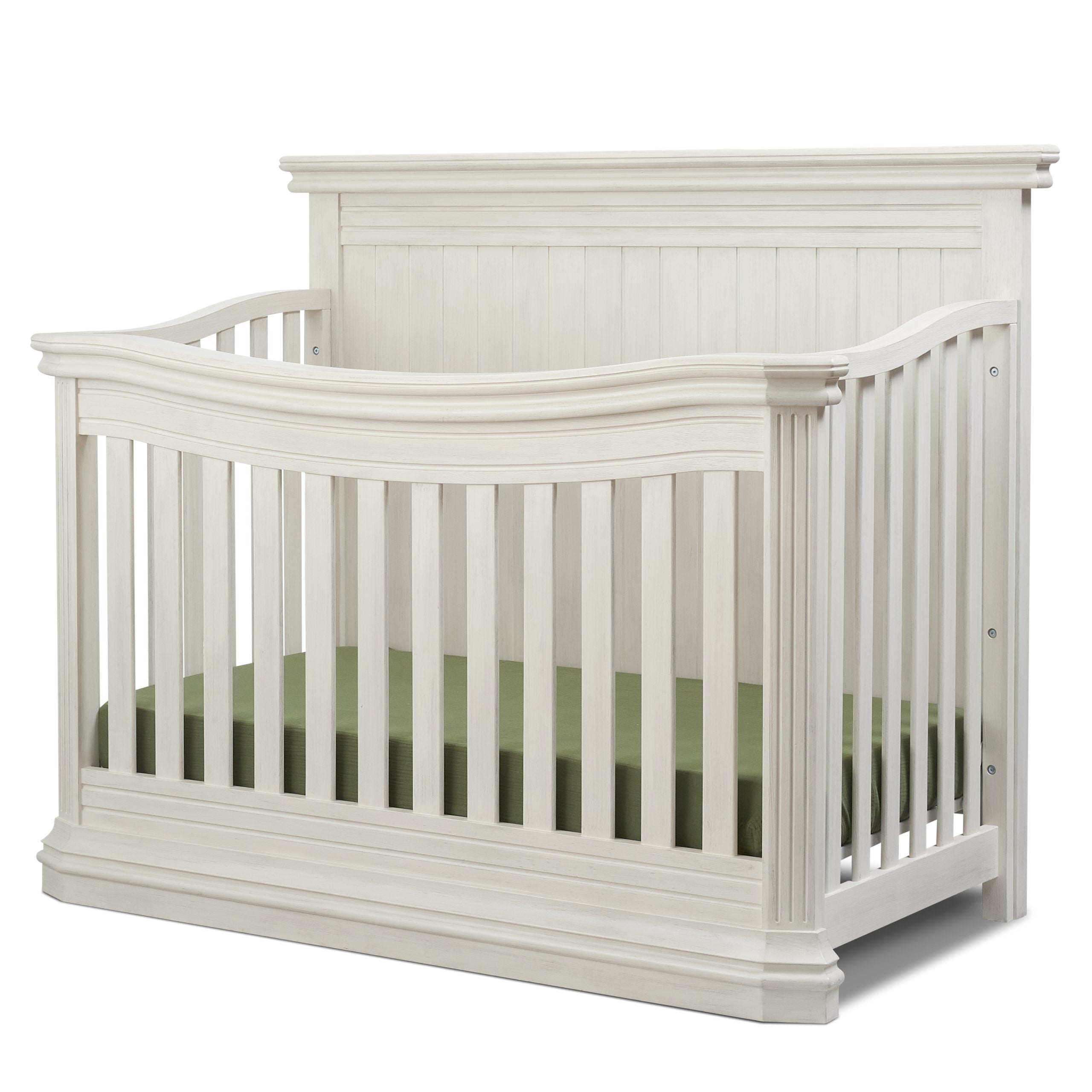 Vista Elite Flat Top Crib - Brushed Ivory