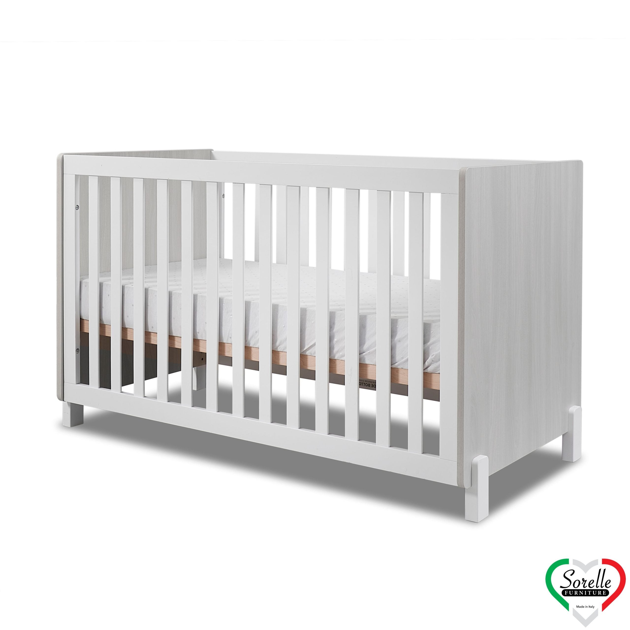 Pannello Crib - Grigio and White