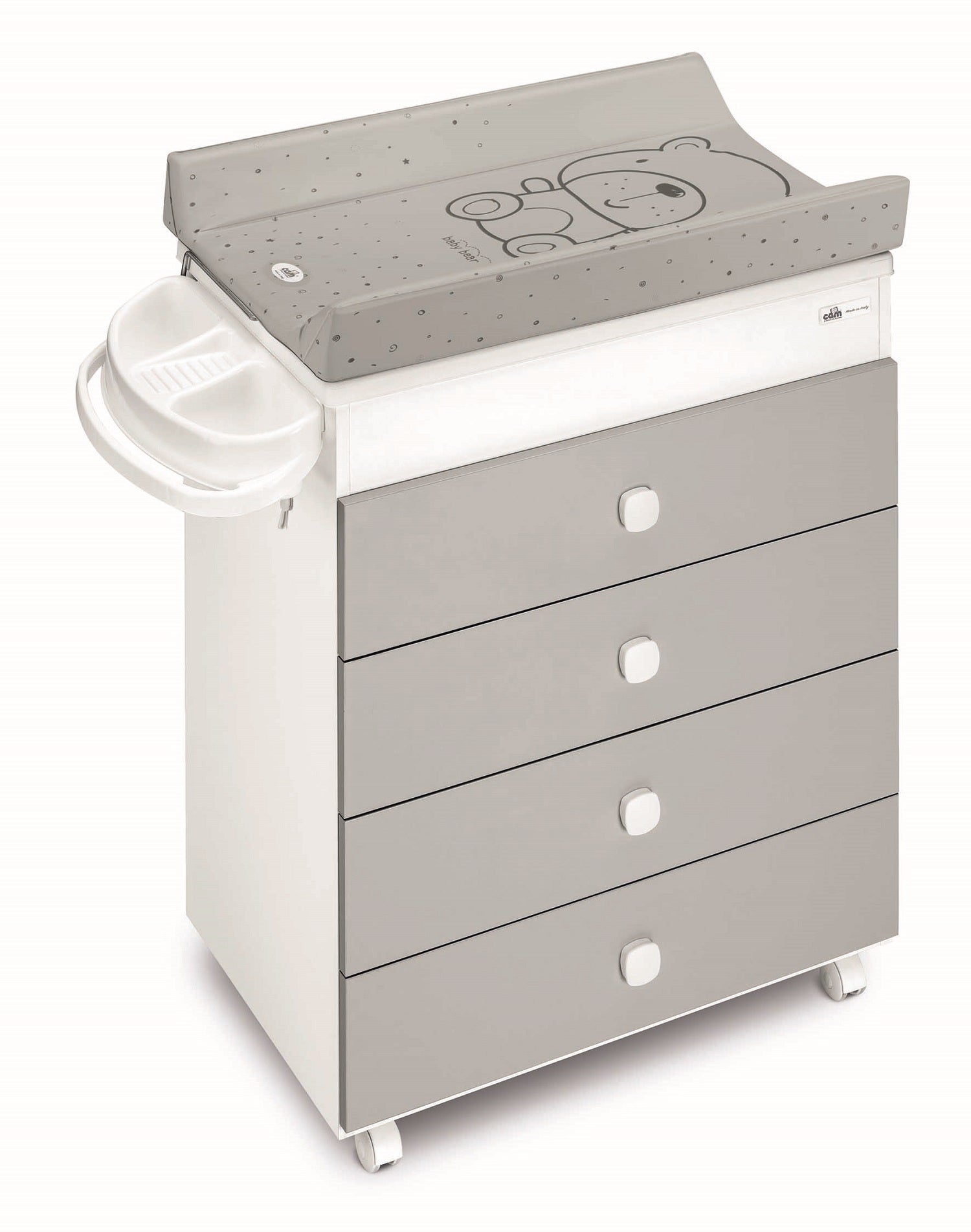 Cassettiera Asia - White and Gray