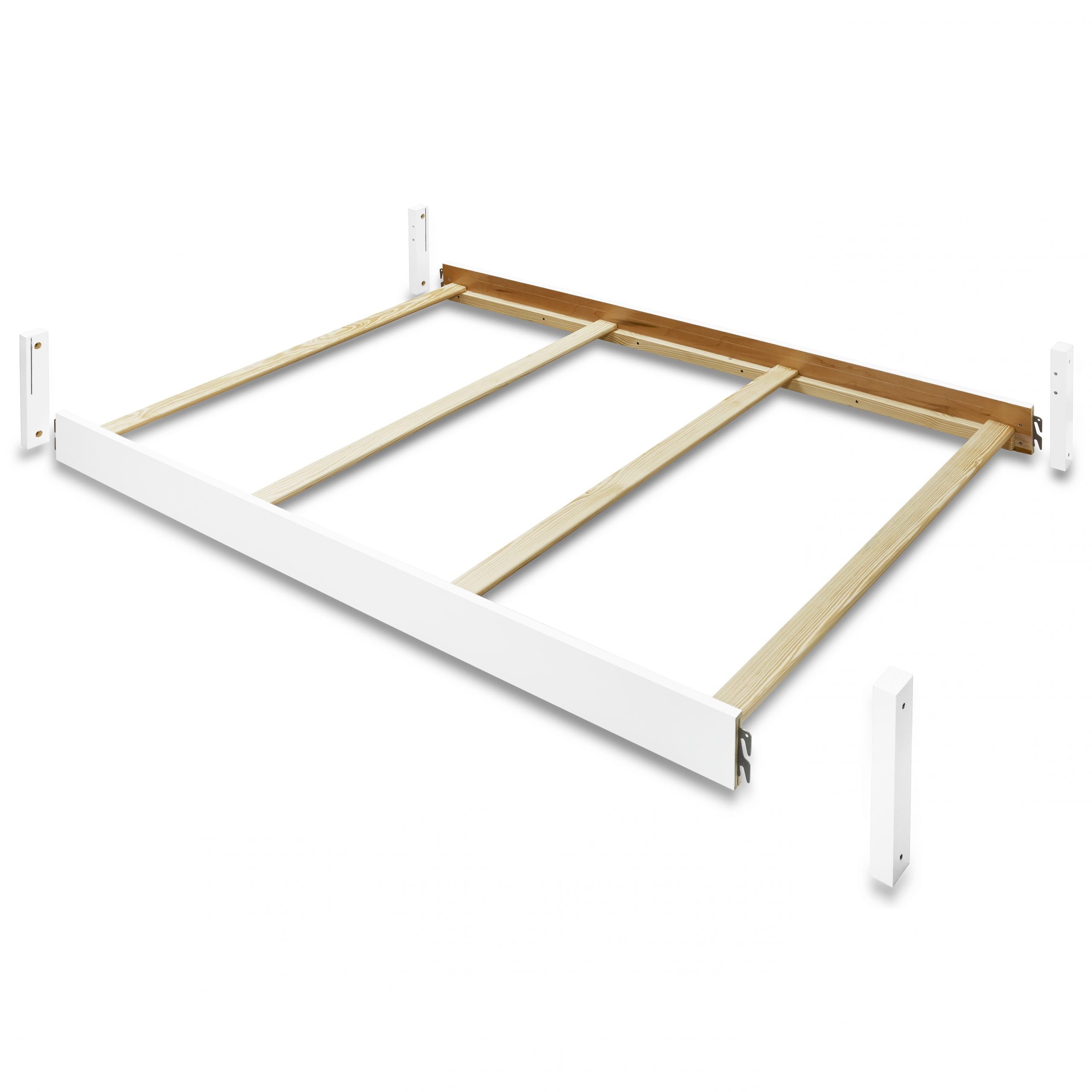 223 Full Size Rails - White