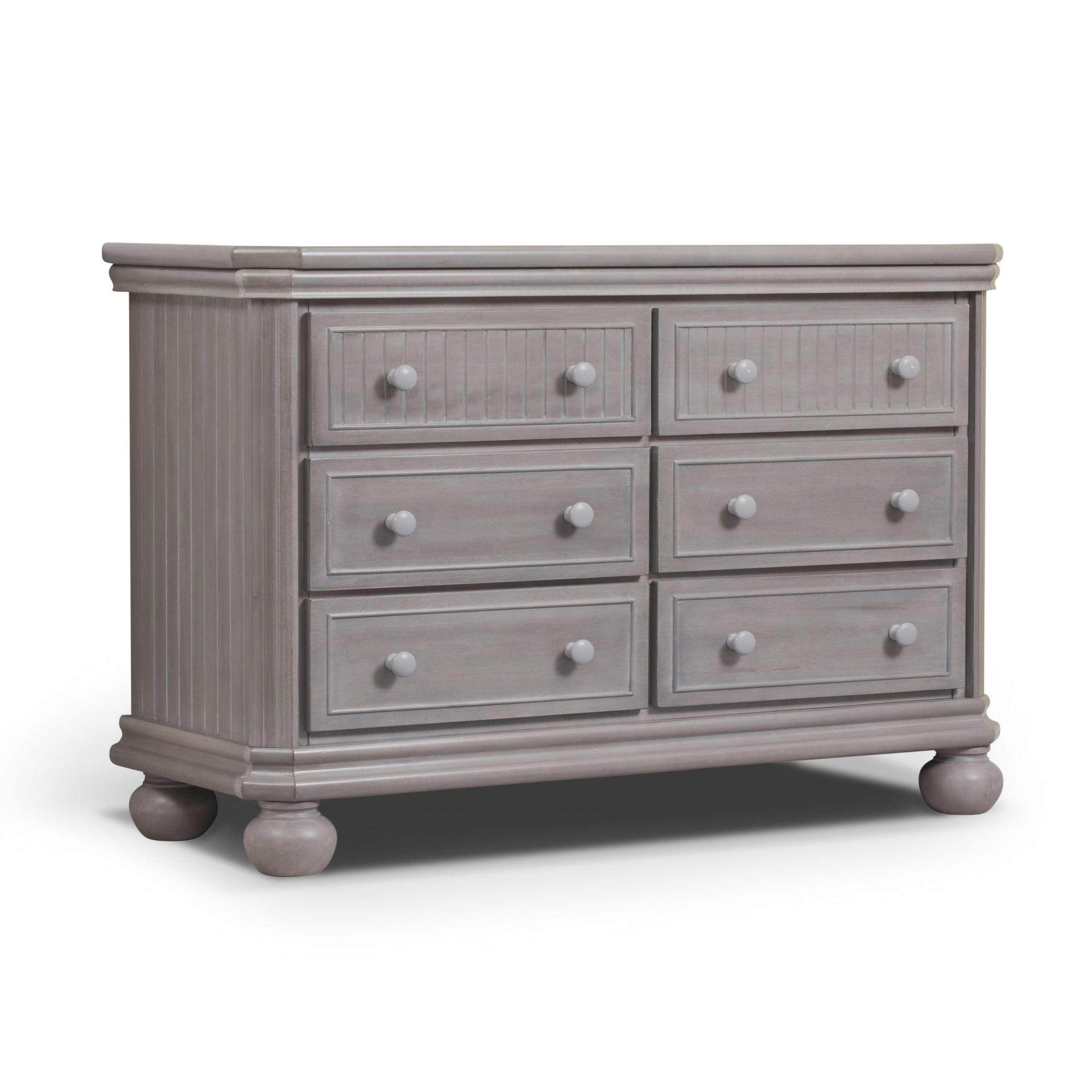 6 drawer double dresser grey DaVinci Fairway 6-Drawer Double Dresser Cottage White